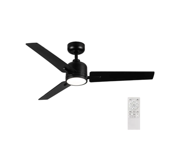 ⁦מאוורר תקרה "25W GENESIS50 52 עם שלט- שחור⁩ – תמונה ⁦3⁩